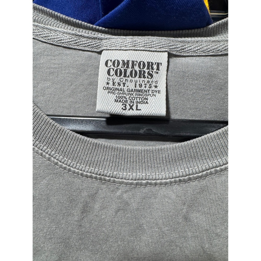 Comfort Colors Boss Hog BBQ Destin Graphic T-Shirt Mens 3XL Gray Cotton Tee - Picture 2 of 3